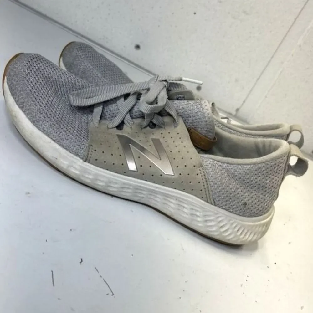 New Balance Womens Fresh Foam Cruz CRUZ Gray Running Shoes Sneakers Size 9.5